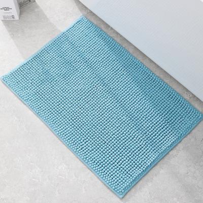 China Wholesale Hot Adhesive Washable Indoor Absorbent Bathtub Floor Melting Bathroom Chenille Mat Anti Skid Mat for sale