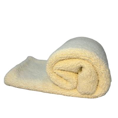 China Soft Custom Solid Color Cashmere Sherpa Fleece 100% Polyester Plush Soft Throw Blankets for sale