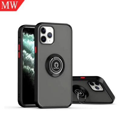 China Magnetic Matte Car Phone Case Phone Holder Magnetic Ring Cover Car Phone Case for iPhone xr for sale