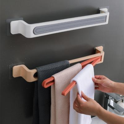 China BRIEF Wall Mount Hand Towel Rack Holder For Living Room, Foyer Furniture Hook Plastic for sale