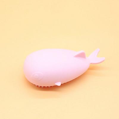 China Baby Bath Brush Big Eye Silicone Whale Massager Soft Silicone Scalp Care Hair Brush Head Massage Brush for sale