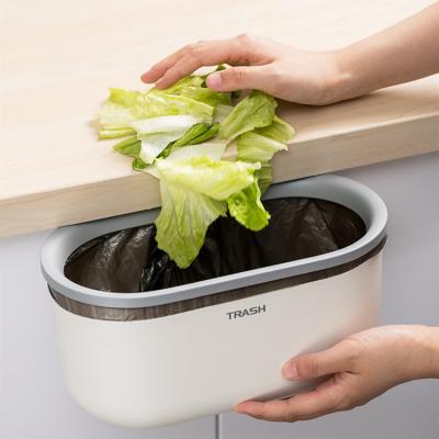 China Wall Mounted Sustainable Bag Storage Collapsible Kitchen Waste Bin for sale