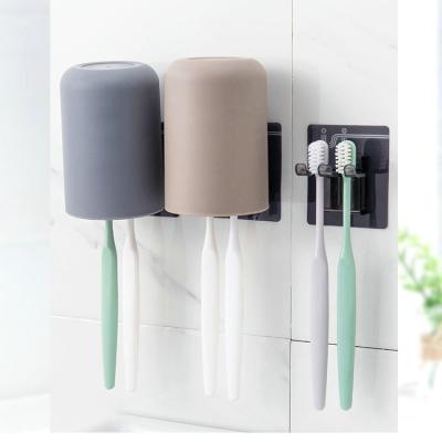 China AMAZONE viable 2020 hot and new bathroom item storage set toothbrush holder cup holder accessory set for sale