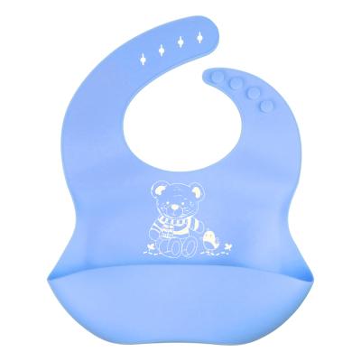 China BPA Free How Selling Unique Customized Drool Bibs Waterproof Silicone Baby Bib With Food Catcher for sale