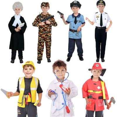 China Birthday Party Police Firefighter Lawyer Doctor Worker Astronaut Captain Space Suit Kids Halloween Role Play Costume for sale