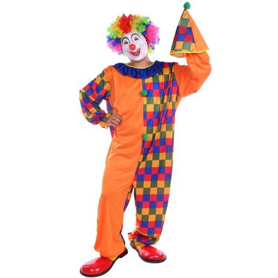 China Costume Adultme Clothes Purple Clown Circus Clown Suit Checker Professional Cartoon Clown Halloween Carnival Party Cosplay Costume for sale