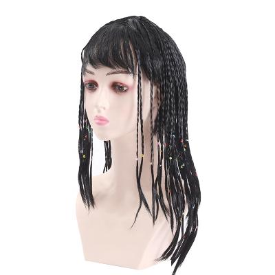 China Women Halloween Party Gathering Wig Handwoven Fake Braids Many Braids Hair for sale