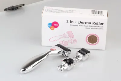 China 3 in 1 Drs Derma Roller voor anti-aging roestvrij staal Titanium Te koop