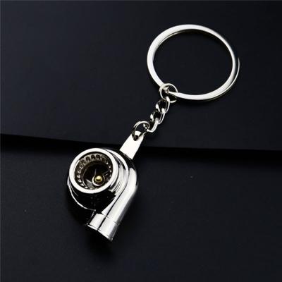 China Metal Key Chain 3D Metal Keychain Creative Car Parts Accessory Key Holder Turbo Key Chain for sale