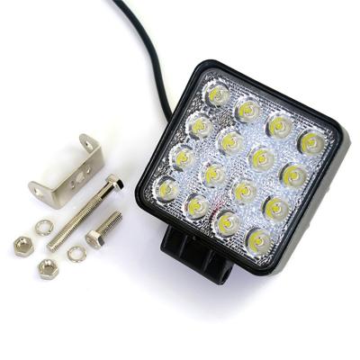 China Wholesale 16pcs*3W Automobile Lamp Off Road Lights 4 Inch 48w Led Work Light Spot Flood LED Work Lamp For Car for sale