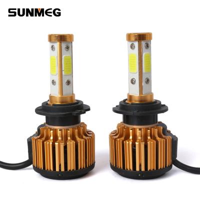 China Outdoor 4 Sides Led Headlight X6 Canbus h7 led 100w 10000lm cob H7 H11 9006 led headlight for sale