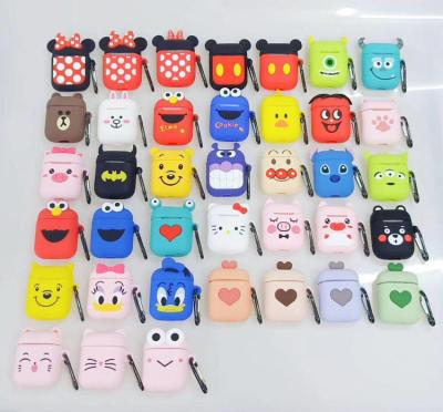 China 2020 Hot Sale New Design Earphone Cover Comfortable For Airpods Case Silicone Cute Cartoon Earbuds For Airpods Case for sale