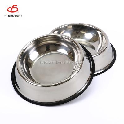 China Large and small size viable cheap mulit function stainless steel polish dog food bowl for sale