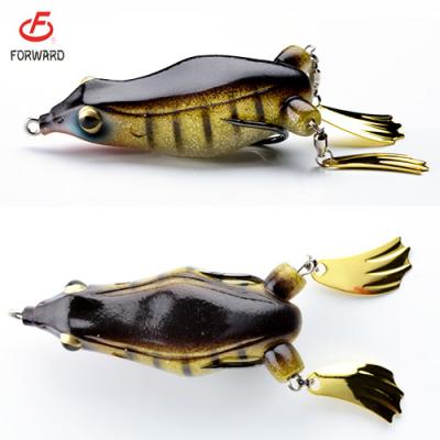 China Eco-friendly Manufacturer Artificial Fishing Jump Frog Lure Topwater Lure Frog Bait for sale