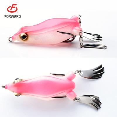 China Wholesale High Quality Eco-friendly Soft Frog Fishing Lure 16 Color Soft Frog Lure for sale