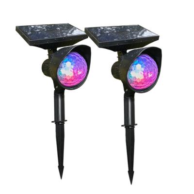 China Garden Plant Supply Household Garden Villa Colorful Pin Solar Lamp Light Solar Spotlights for sale