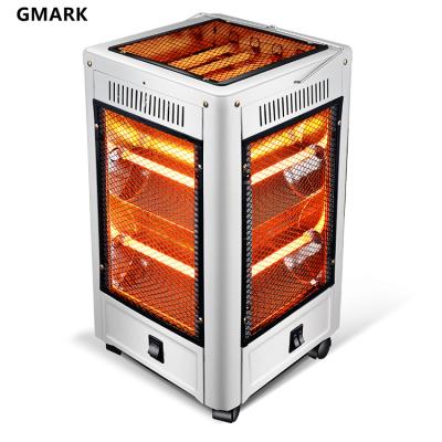 China Classic Household Gmark GCC Approved Five Face 2000W Individual Switch Electric Quartz Element Room Heater Heating for sale