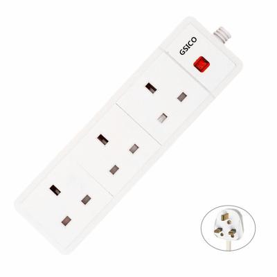 China Wholesale 3 Way ABS/PC Conductor Cable Power Strip Extension Residential/General Purpose Pure Copper Plug for sale