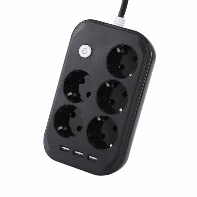 China Easy Selling 3 USB 5V 3.1 A Universal Euro Multi Function Universal Euro Factory Installation VDE German Power Extension Socket Strips Socket for sale