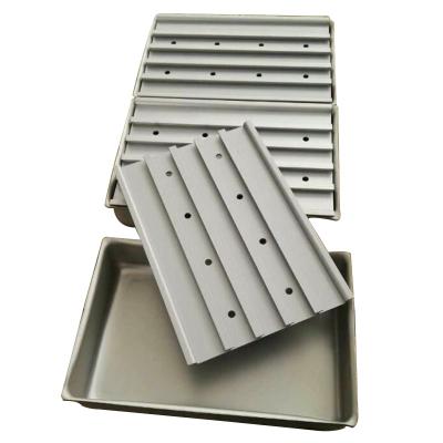 China Aluminum Seafood Frozen Food Food Freezer Tray Contact Freezer Use Pan Squid Freezer Tray for sale