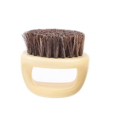 China Hot Selling Unique Custom Logo Boar Logo Man Shaving Brush Wooden Mustache Brush Wholesale Mustache Brush for sale