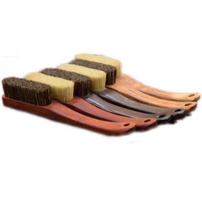 China Long Lightweight Bamboo Handle Boar Bristle Natural Hair Bouldering Broom Cleaning Climbing Brush for sale