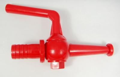 China 20mm plastic fire hose reel nozzle with shut off valve for sale