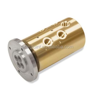 China Brass Housing 4 Channels NPT Thread Rotary Joint High Pressure Swivel Joints for sale