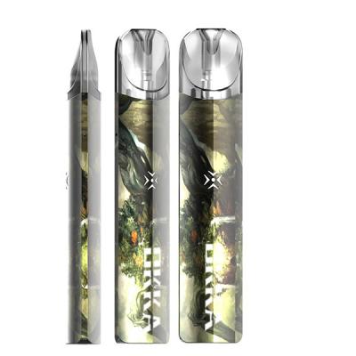 China Muitiple Colors 2.0ml Flat Pod Vape Pen Pod System Kit Charging E Cig Refillable for sale