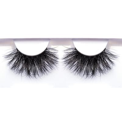 China Premium Quality 25Mm Tapered Dramatic False 5D Mink Eyelashes From Soft.natural for sale