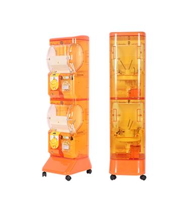 China Plastic MECHANICAL TRANSPARENT CAPSULE TOYS COIN-OPERATED VENDING MACHINE /GASHAPON MACHINE, KIDS GAME MACHINE for sale