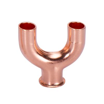 China Industrial Chinese Professional copper y shape/y /y type pipe tee fittings for sale