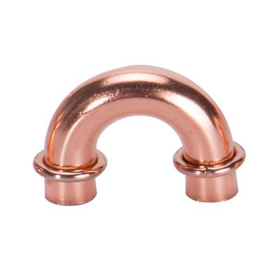 China China new product industrial copper 180 degree elbow, 10mm bending pipe, bent tube for refrigeretion for sale