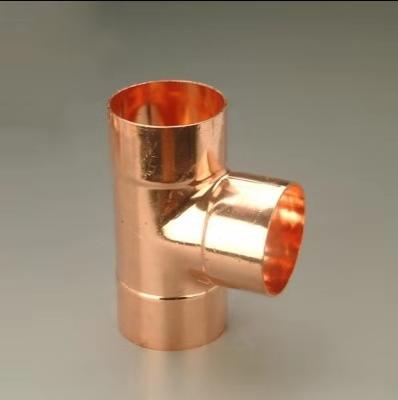 China Plumb T Tee Fitting Tripod Copper Pipe Fitting Copper Pipe Reduction for sale