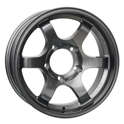 China ALLOY TE37 deep lip 16 inch 5H PCD139.7 16*6J for Suzuki jimny and LADA NIVA 4*4 alloy wheel hub maker offroad rims for sale