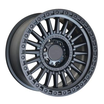 China Off Road Wheel Rims Concave Multi Spoke Material Black 16