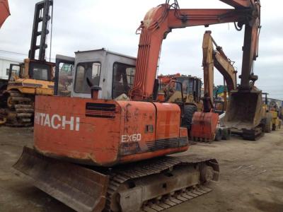 China Original Color Second Hand Hitachi Excavator , EX60 - 1 Hitachi 6 Ton Excavator for sale