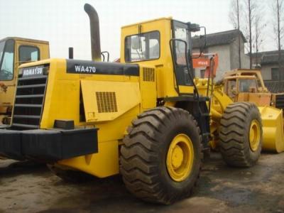 China 4.2m3 Bucket Second Hand Wheel Loaders , Komatsu WA470 Front Wheel Loader for sale