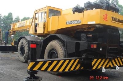 China Rough Terrain Second Hand Truck Cranes , Truck Mounted Crane TADANO TR 500E for sale