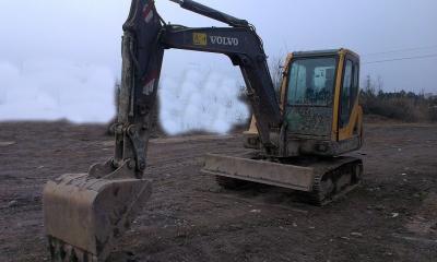 China Midi Used Volvo Excavator EC55 0.14cbm Bucket Capacity With Original Turbo for sale