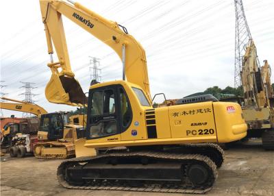 China Het gebruikte het Kruippakje Hydraulische Graafwerktuig PC220 22180kg van KOMATSU stelt Gewicht met 1m3-Emmer in werking Te koop