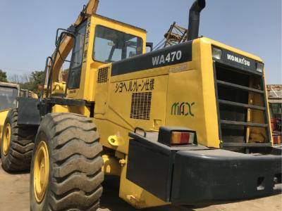 China 260.2HP Komatsu WA470 Second Hand Wheel Loaders , Used Compact Track Loaders for sale