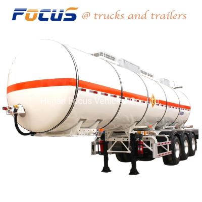 China 3 Axles FZCZ9400TJZHJ 28 000 Liters Liquid Chemical Materials Tanker Truck Trailer for sale