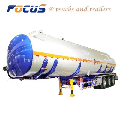 China Heavy Duty 3 Axles Aluminum Fuel/Oil Tank/Tanker Truck Trailer 50 000-60 000 Liters for sale