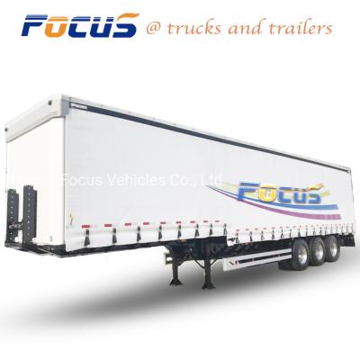 China FZCZ9400TJZHJ Twist Lock Curtain Side Truck Lorry Trailer for Safe and Goods Delivery for sale