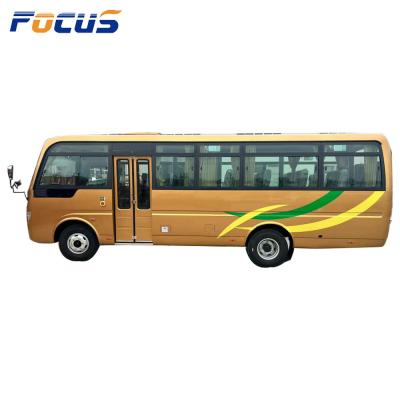 China LHD 30 Seater Mini Bus for Sale 2024 Year Cummins Engine 6 Speed Gear Passenger Bus for Sale for sale