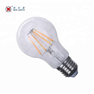 China China Supplier E27 4000k A60 4w Lighting Residential Sensor Led Filament Bulb for sale