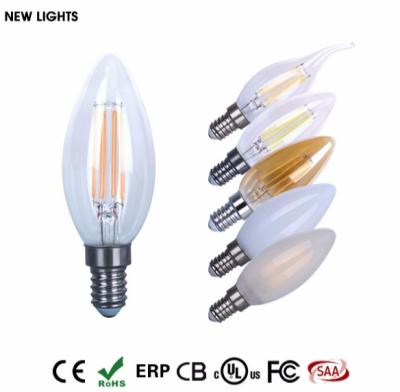 China China Wholesale 2W 4W 85-265V Indoor Lighting High Lumen E12 E14 Base C35 C35T Led Filament Bulb Candle Light for sale