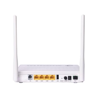 China India Triple Play 1GE+3FE Used FTTH User Device Fiber Optic Gepon Pots Router Gpon Epon Modem Price Option Used Xgspon Onu for sale