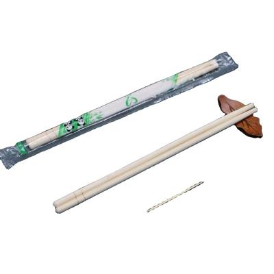 China Opp Sustainable Packing Bamboo Round Disposable Custom Chopsticks for sale